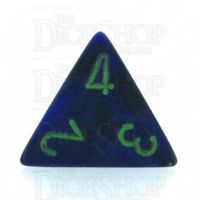 Chessex Lustrous Dark Blue & Green D4 Dice