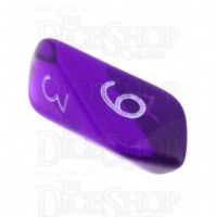 Crystal Caste Gem Purple D6 Dice
