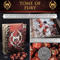 Tome of Fury - 10 Dice Set / Coin / Dice Tray
