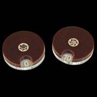 Litko Circle Combat Dials Opaque Brown x 2 (TS232-BRN)