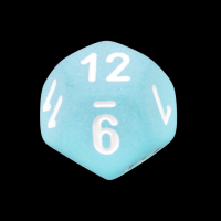 Chessex Frosted Teal & White D12 Dice