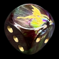 Chessex Lustrous Shadow TheDiceShop Dragon D6 Spot Dice