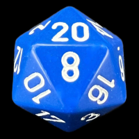 Chessex Opaque Blue & White D20 Dice