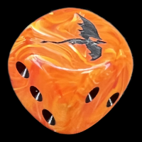 Chessex Vortex Orange TheDiceShop Dragon D6 Spot Dice