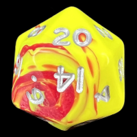D&G Toxic Ooze Yellow & Red D20 Dice