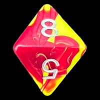 D&G Toxic Ooze Yellow & Red D8 Dice