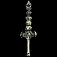TDSO Miniature Metal Dice Sword Pendant - Bronze