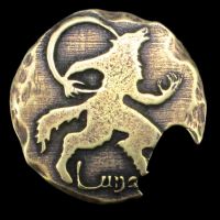 Werewolf Legendary Metal Gold Coin