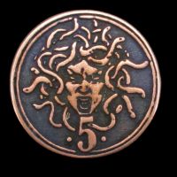 Creature Unit '5' Legendary Metal Copper Coin