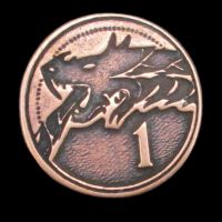 Creature Unit '1' Legendary Metal Copper Coin