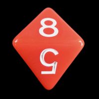 Role 4 Initiative Opaque Red & White D8 Dice