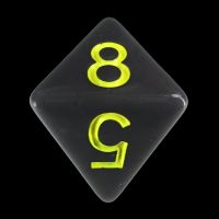 Role 4 Initiative Opaque Grey & Gold D8 Dice