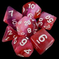 TDSO Red Clouds 7 Dice Polyset LTD EDITION