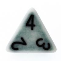 TDSO Opaque Antique Ghostly Teal D4 Dice