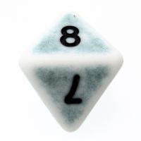 TDSO Opaque Antique Ghostly Teal D8 Dice