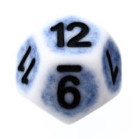 TDSO Opaque Antique Ghostly Blue D12 Dice