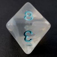 TDSO Winter Frost Turquoise D8 Dice