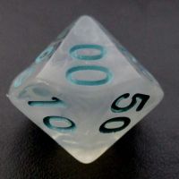 TDSO Winter Frost Turquoise Percentile Dice
