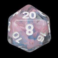 TDSO Ribbon Pink Butterfly D20 Dice