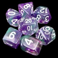 Role 4 Initiative Diffusion Goblin Green 7 Dice Polyset with Arch D4