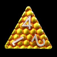 TDSO Metal Gold Dragon Scale D4 Dice