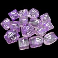 Role 4 Initiative Diffusion Amethyst 15 Dice Polyset with Arch D4s