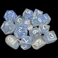 Role 4 Initiative Diffusion Blue Sky 15 Dice Polyset with Arch D4s