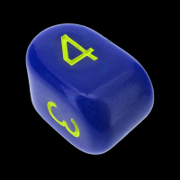 Role 4 Initiative Opaque Dark Blue & Yellow Arch D4 Dice 2022