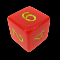 Role 4 Initiative Opaque Red & Yellow D6 Dice 2022