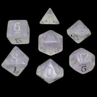 TDSO Shimmer Purple & Silver 7 Dice Polyset