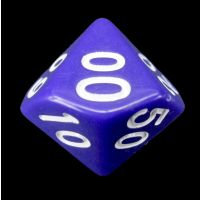CLEARANCE Impact Opaque Purple & White D6 Dice