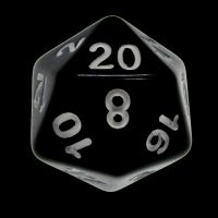 CLEARANCE Impact Opaque Black & White D6 Dice