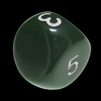 Impact Opaque Green & White D5 Dice