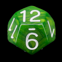 Role 4 Initiative Emerald Dragon Shimmer D12 Dice
