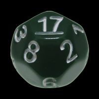 Impact Opaque Green & White D17 Dice