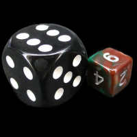 TDSO Duel Brown & Green MINI 10mm D6 Dice