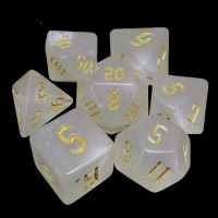 TDSO Gothic Script Shimmer & Gold 7 Dice Polyset