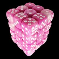 TDSO Duel Pink & Pearl White 36 x D6 Dice Set
