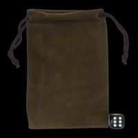 TDSO Small Woodland Brown Soft Touch Dice Bag