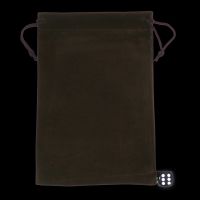 TDSO Large Earth Brown Soft Touch Dice Bag