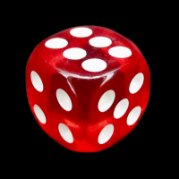 TDSO Bright Ruby 16mm D6 Spot Dice