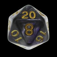 TDSO Duel Purple & Steel with Gold D20 Dice