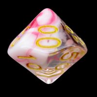TDSO Cyclone Red & White Percentile Dice