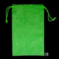 TDSO Large Bright Green Soft Touch Dice Bag