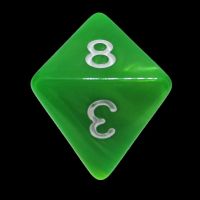 TDSO Duel Green & Yellow With White D8 Dice
