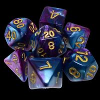 TDSO Duel Purple & Teal 7 Dice Polyset