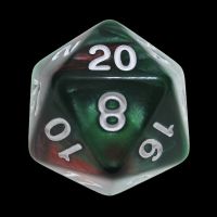 TDSO Duel Green & Red D20 Dice