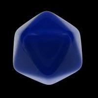 TDSO Opaque Blank Blue D20 Dice