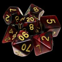 TDSO Duel Blood & Shadow 7 Dice Polyset