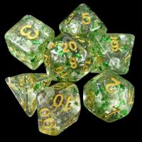 TDSO Metallic Flakes Emerald 7 Dice Polyset